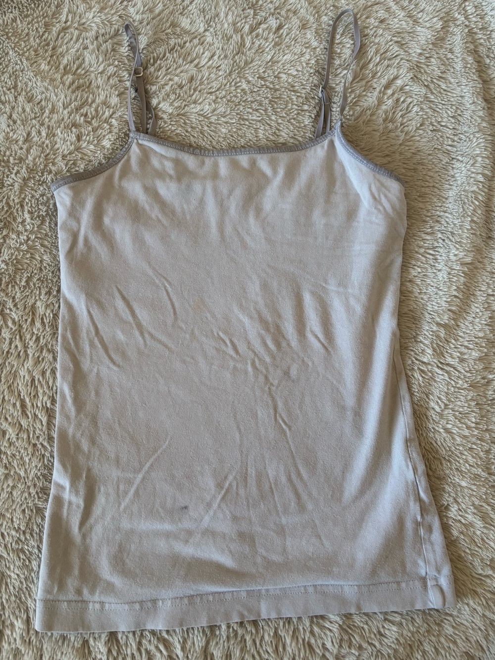 White Adjustable Strap Cami